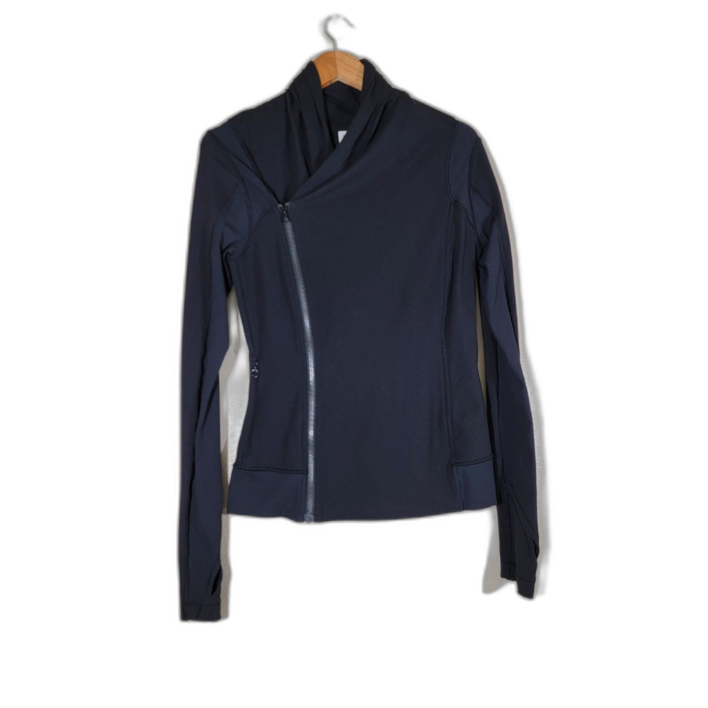 Lululemon Side Zip Women's Black Sweatshirt - sz 8